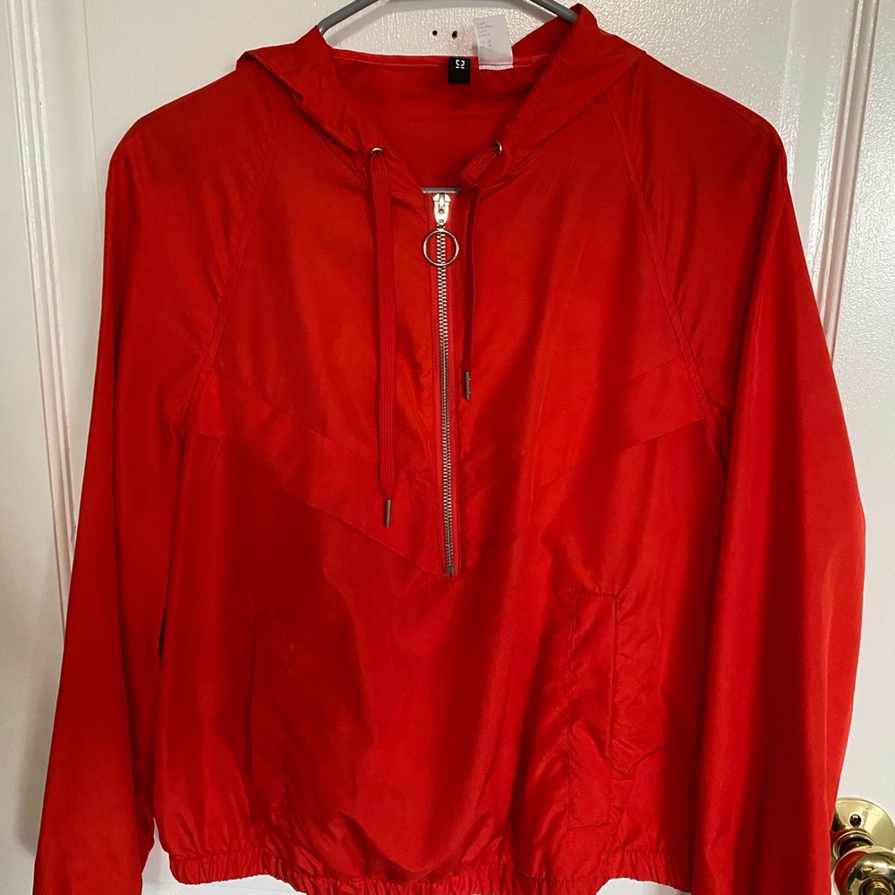 Red h&m bomber jacket (thin)